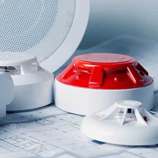 Fire alarm smoke and heat detectors